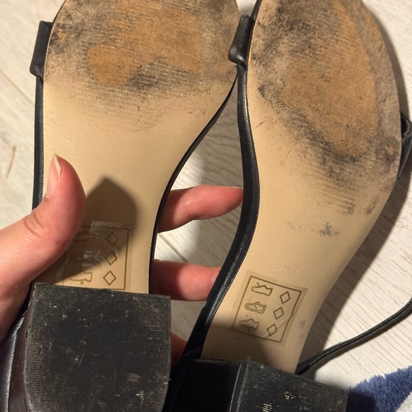 Aldo Black Strappy Heels - Picture 2 of 3